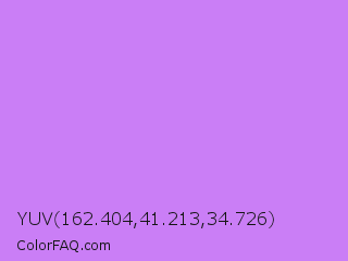 YUV 162.404,41.213,34.726 Color Image