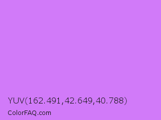 YUV 162.491,42.649,40.788 Color Image