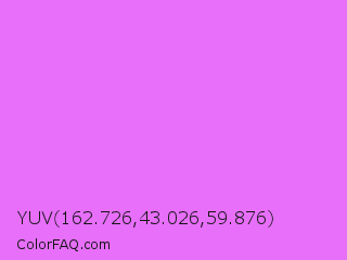 YUV 162.726,43.026,59.876 Color Image