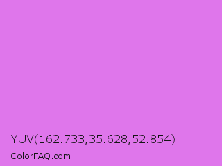 YUV 162.733,35.628,52.854 Color Image