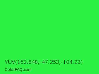 YUV 162.848,-47.253,-104.23 Color Image