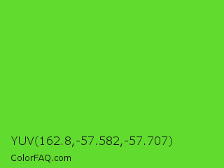 YUV 162.8,-57.582,-57.707 Color Image