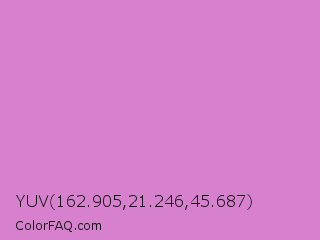 YUV 162.905,21.246,45.687 Color Image