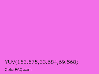 YUV 163.675,33.684,69.568 Color Image