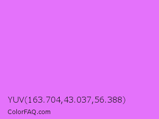 YUV 163.704,43.037,56.388 Color Image