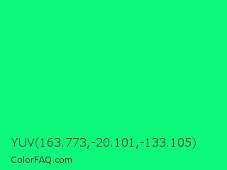 YUV 163.773,-20.101,-133.105 Color Image