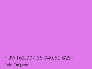 YUV 163.907,35.049,51.825 Color Image