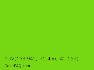 YUV 163.941,-71.456,-41.167 Color Image