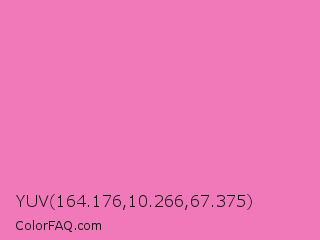 YUV 164.176,10.266,67.375 Color Image