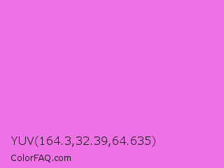 YUV 164.3,32.39,64.635 Color Image