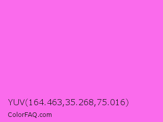 YUV 164.463,35.268,75.016 Color Image