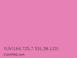 YUV 164.725,7.531,58.123 Color Image