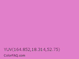 YUV 164.852,18.314,52.75 Color Image