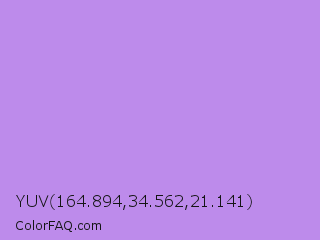 YUV 164.894,34.562,21.141 Color Image