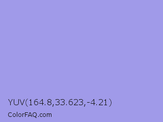 YUV 164.8,33.623,-4.21 Color Image