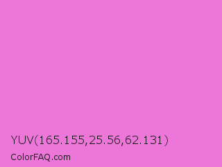 YUV 165.155,25.56,62.131 Color Image