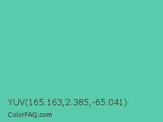 YUV 165.163,2.385,-65.041 Color Image