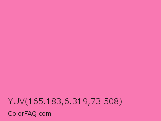 YUV 165.183,6.319,73.508 Color Image