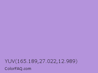 YUV 165.189,27.022,12.989 Color Image