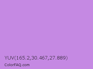 YUV 165.2,30.467,27.889 Color Image