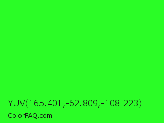 YUV 165.401,-62.809,-108.223 Color Image