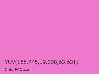 YUV 165.445,19.008,63.631 Color Image