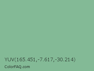 YUV 165.451,-7.617,-30.214 Color Image