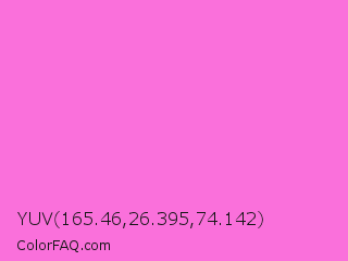 YUV 165.46,26.395,74.142 Color Image