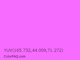 YUV 165.732,44.009,71.272 Color Image