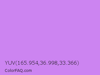 YUV 165.954,36.998,33.366 Color Image
