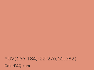 YUV 166.184,-22.276,51.582 Color Image