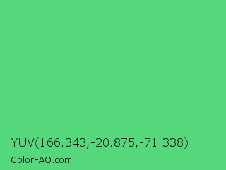 YUV 166.343,-20.875,-71.338 Color Image
