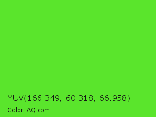 YUV 166.349,-60.318,-66.958 Color Image
