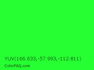 YUV 166.633,-57.993,-112.811 Color Image