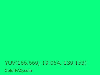 YUV 166.669,-19.064,-139.153 Color Image