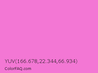 YUV 166.678,22.344,66.934 Color Image