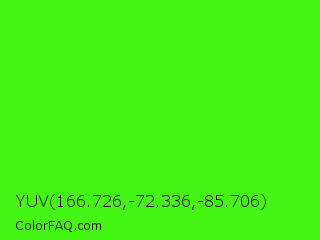 YUV 166.726,-72.336,-85.706 Color Image
