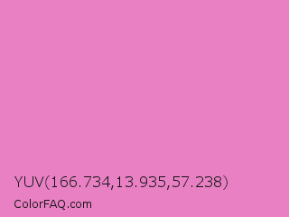 YUV 166.734,13.935,57.238 Color Image
