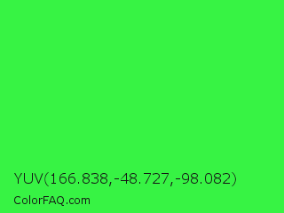 YUV 166.838,-48.727,-98.082 Color Image