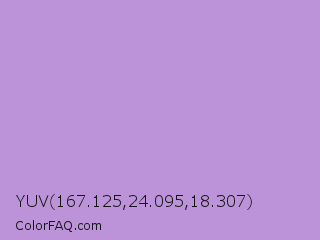 YUV 167.125,24.095,18.307 Color Image