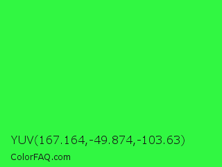 YUV 167.164,-49.874,-103.63 Color Image