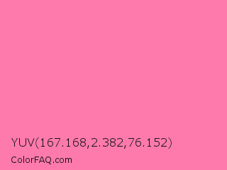YUV 167.168,2.382,76.152 Color Image