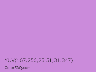 YUV 167.256,25.51,31.347 Color Image