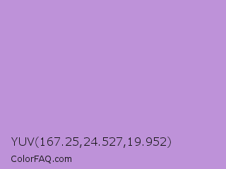 YUV 167.25,24.527,19.952 Color Image