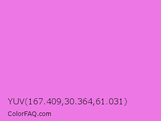YUV 167.409,30.364,61.031 Color Image