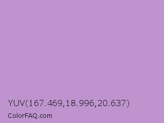 YUV 167.469,18.996,20.637 Color Image