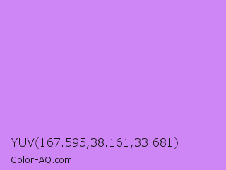 YUV 167.595,38.161,33.681 Color Image