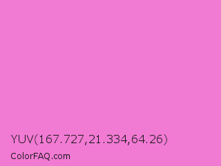 YUV 167.727,21.334,64.26 Color Image