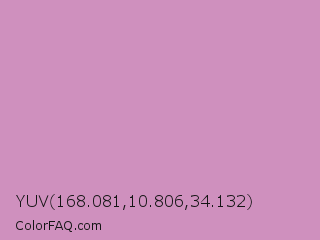 YUV 168.081,10.806,34.132 Color Image