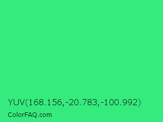 YUV 168.156,-20.783,-100.992 Color Image